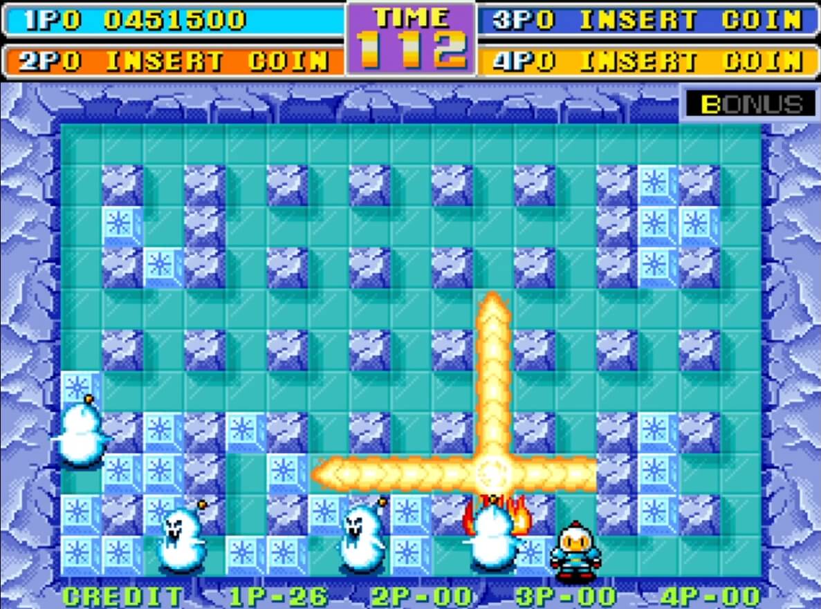 Bomber Man World - геймплей игры Arcade